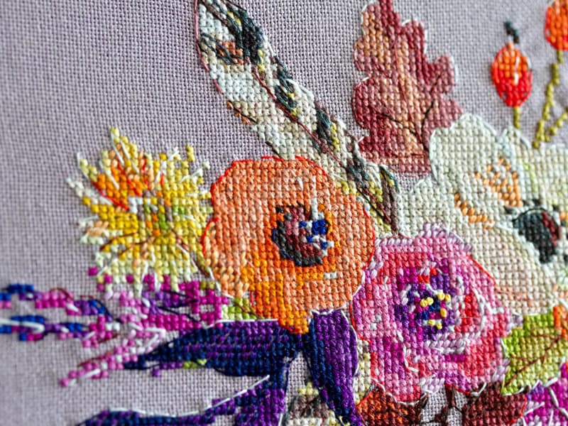 【數位】Watercolor Boho Bouquet - PDF cross stitch pattern