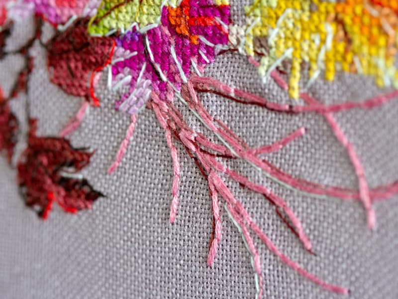 【數位】Watercolor Boho Bouquet - PDF cross stitch pattern