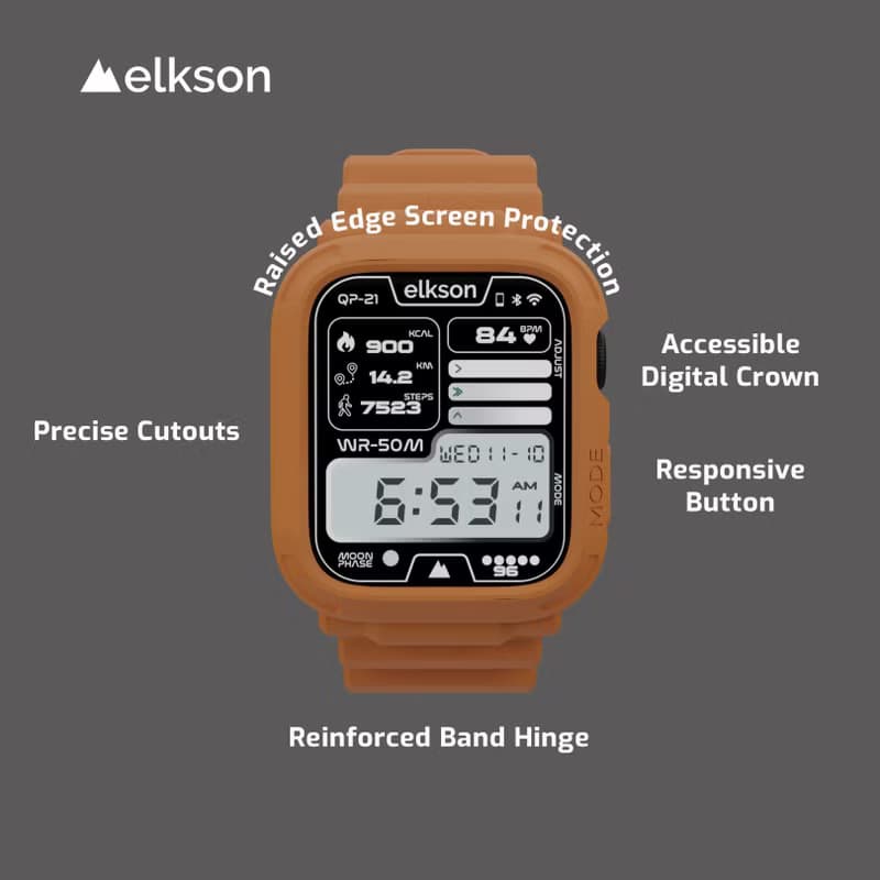 Apple Watch9/8/7/6/5/4/SE透氣防震一體成形軍規錶帶40-45mm