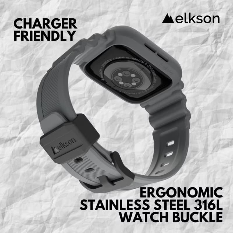 Apple Watch9/8/7/6/5/4/SE透氣防震一體成形軍規錶帶40-45mm