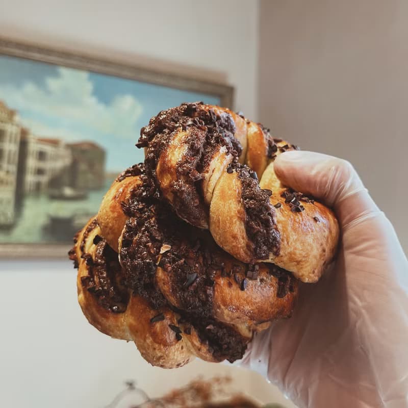 英式司康/scone | 巧克力控 | 榛果可可脆粒花捲、可可英式經典