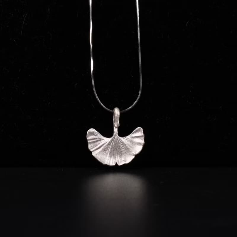 【Off-season sale】春日梢頭 小物wulet超寫實銀杏項鏈 925銀