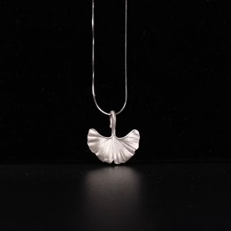 【Off-season sale】春日梢頭 小物wulet超寫實銀杏項鏈 925銀