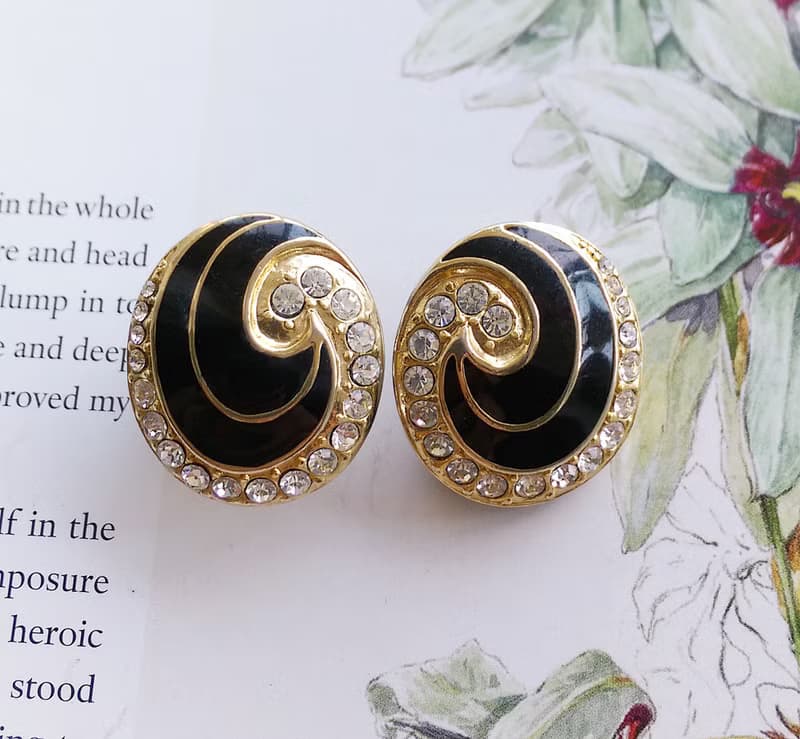 Vintage Jewelry 西洋古董飾品 經典摩登 知性  針式耳環