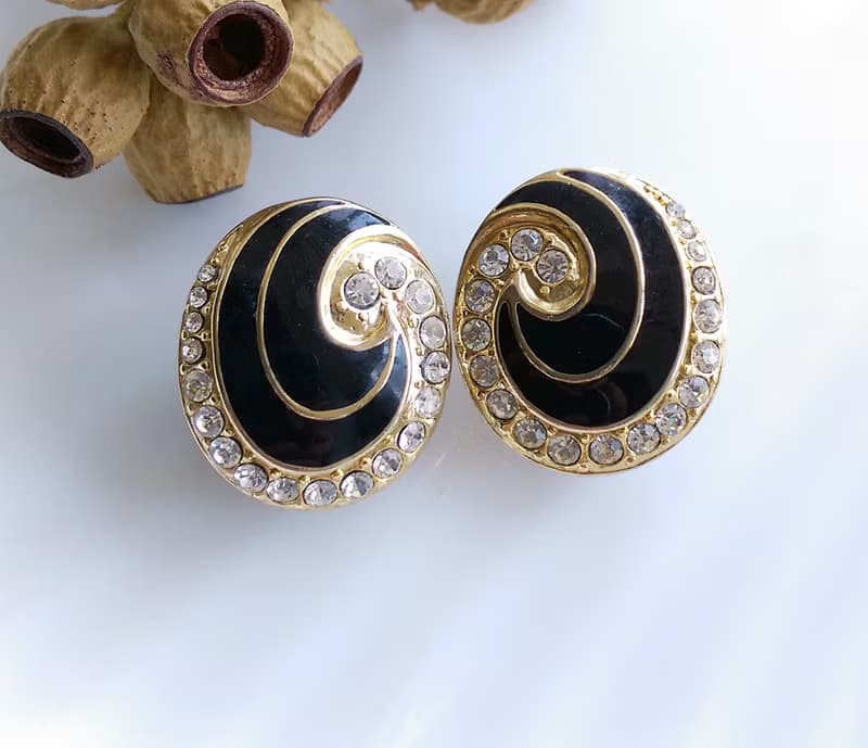 Vintage Jewelry 西洋古董飾品 經典摩登 知性  針式耳環