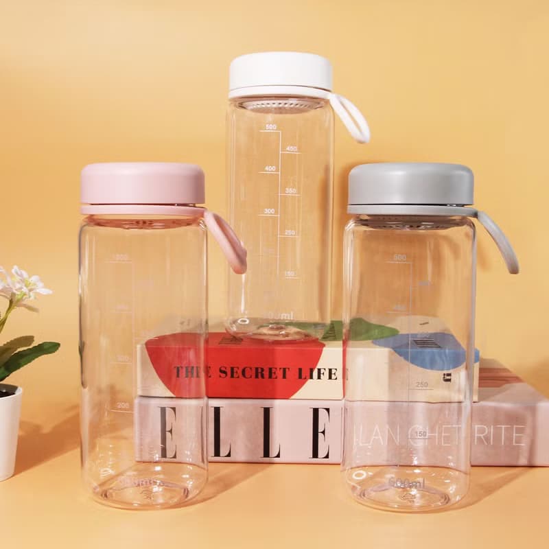 【加購商品】透明隨行水瓶 600ml  白/灰/粉