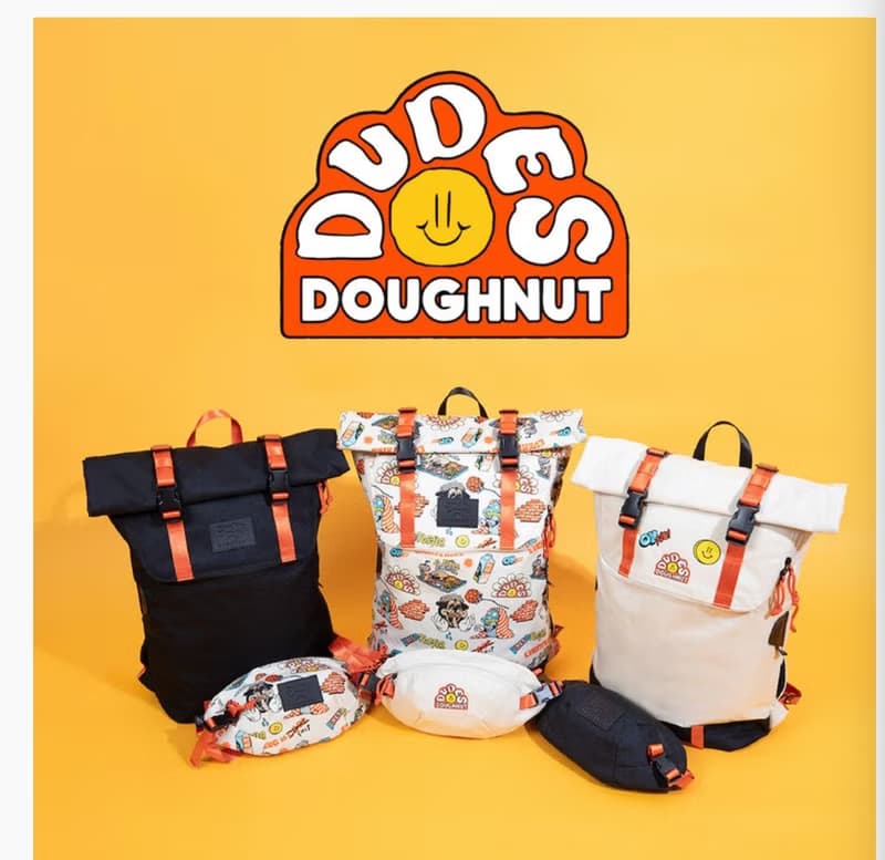 【DOUGHNUT】防潑水 腰包/胸包 seattle 日常穿搭 聯名-印花 TD