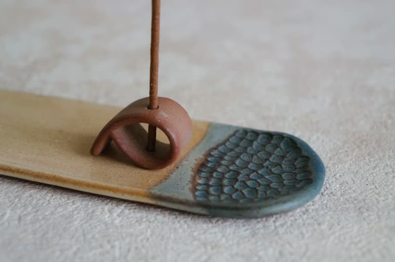 【米藍疊色】長形香盤/線香座