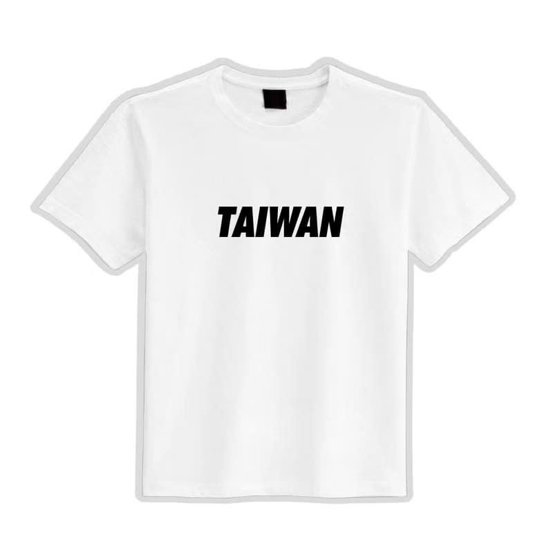 TAIWAN 台灣 衣服 落肩 寬版 T恤 純棉 吸濕排汗 涼感 黑T