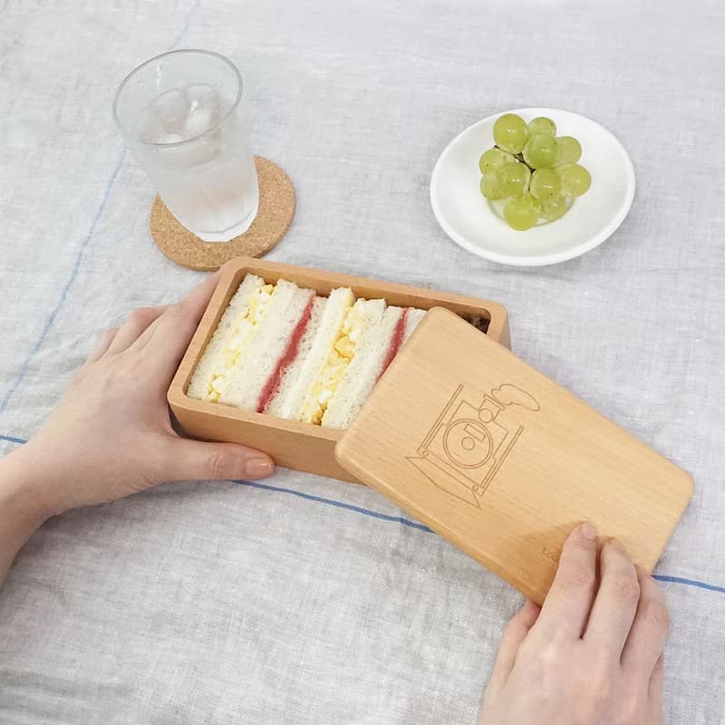buna Natural Wood Norimono Lunchbox 450ml Bento Bentobox Kids Gift Present Japan