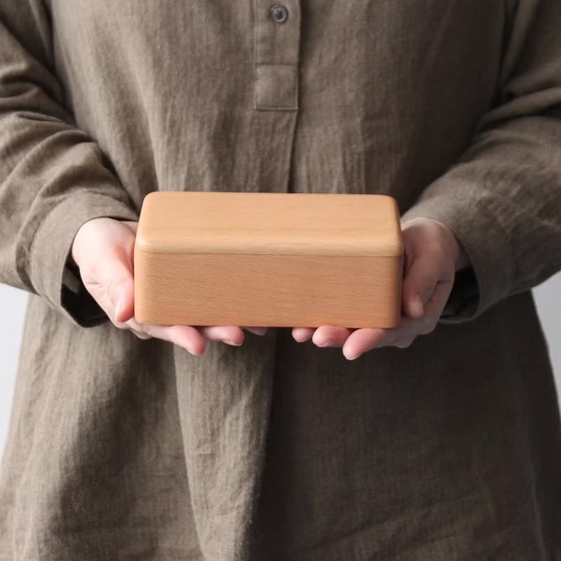 buna Natural Wood Norimono Lunchbox 450ml Bento Bentobox Kids Gift Present Japan