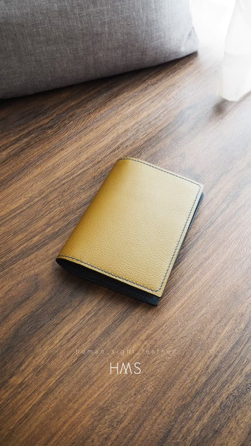 拼色法國山羊皮 Passport 皮套