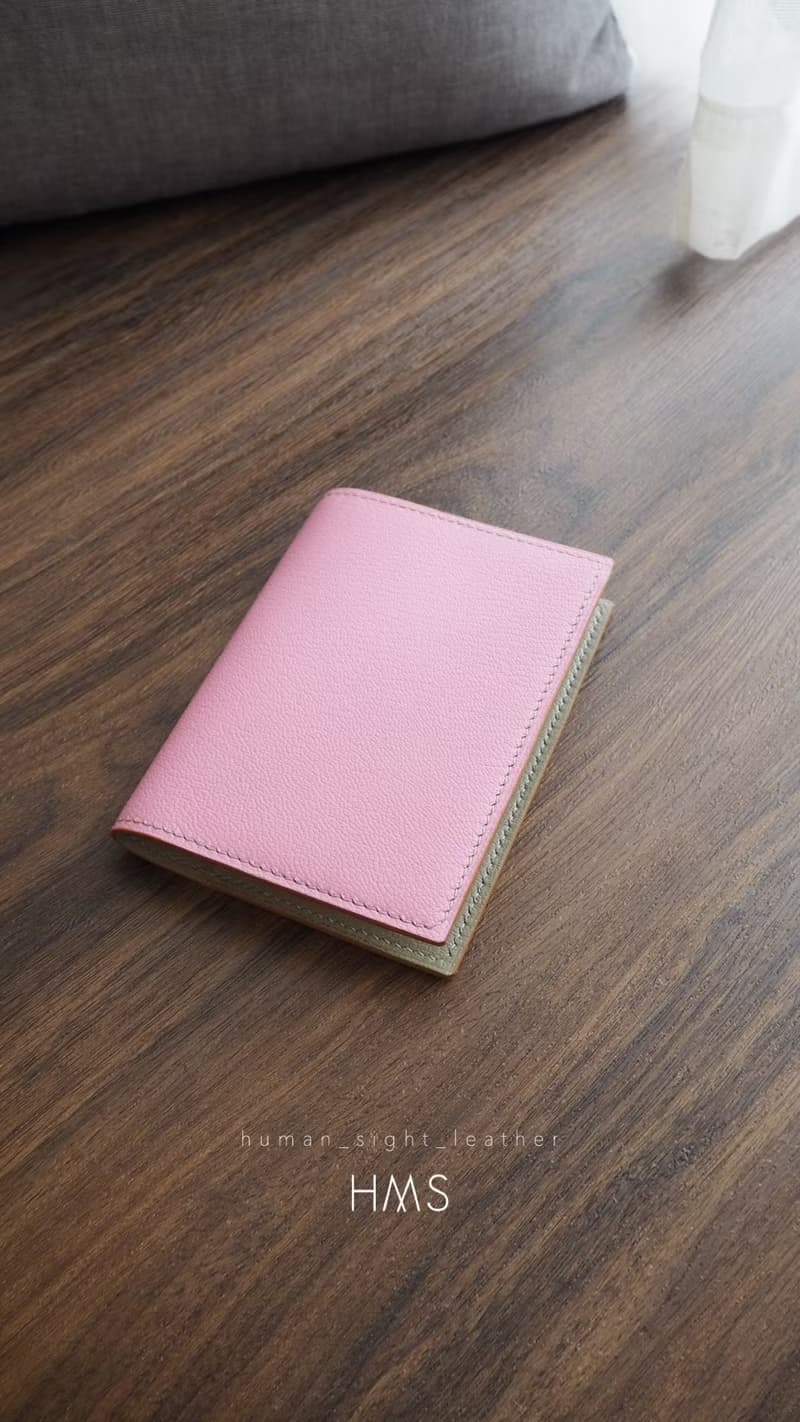 拼色法國山羊皮 Passport 皮套
