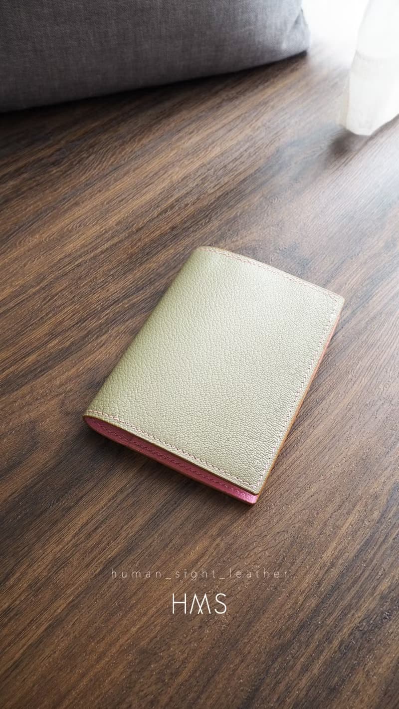拼色法國山羊皮 Passport 皮套