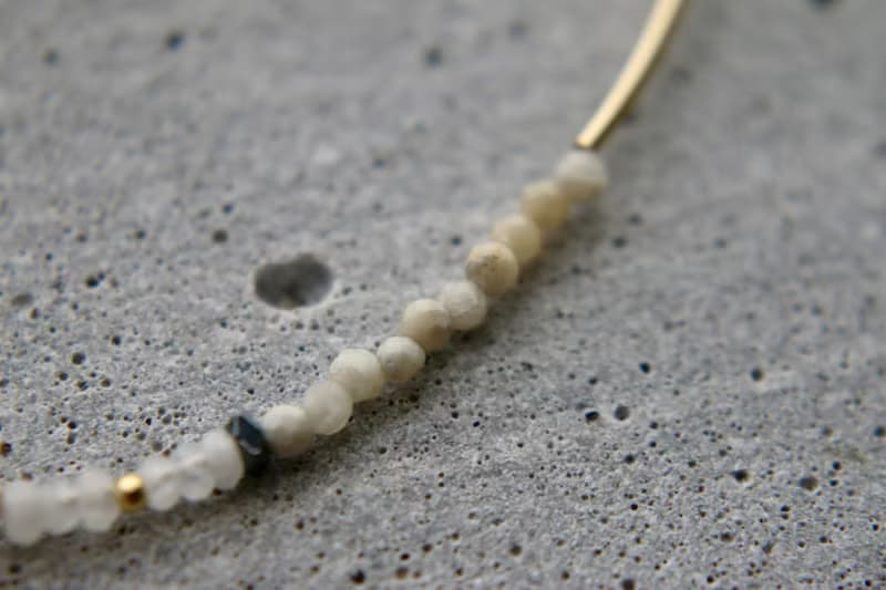 六月誕生石 手鍊 珍珠 月光石 - 噴火龍 -