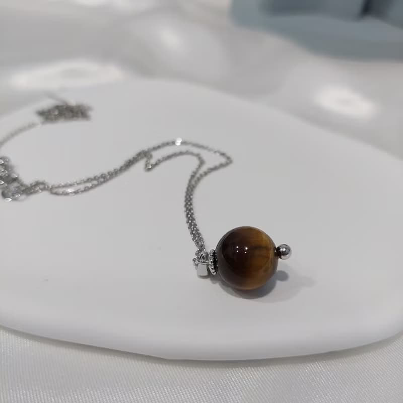 天然虎眼石項鍊