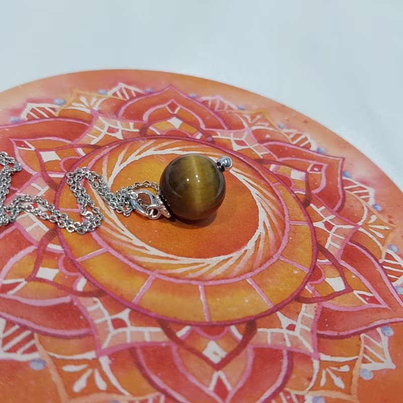 天然虎眼石項鍊