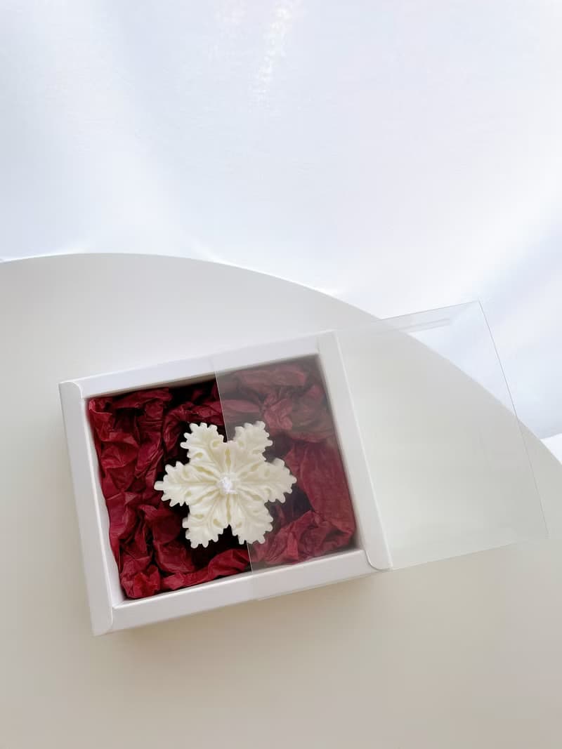 聖誕限定 雪花蠟燭