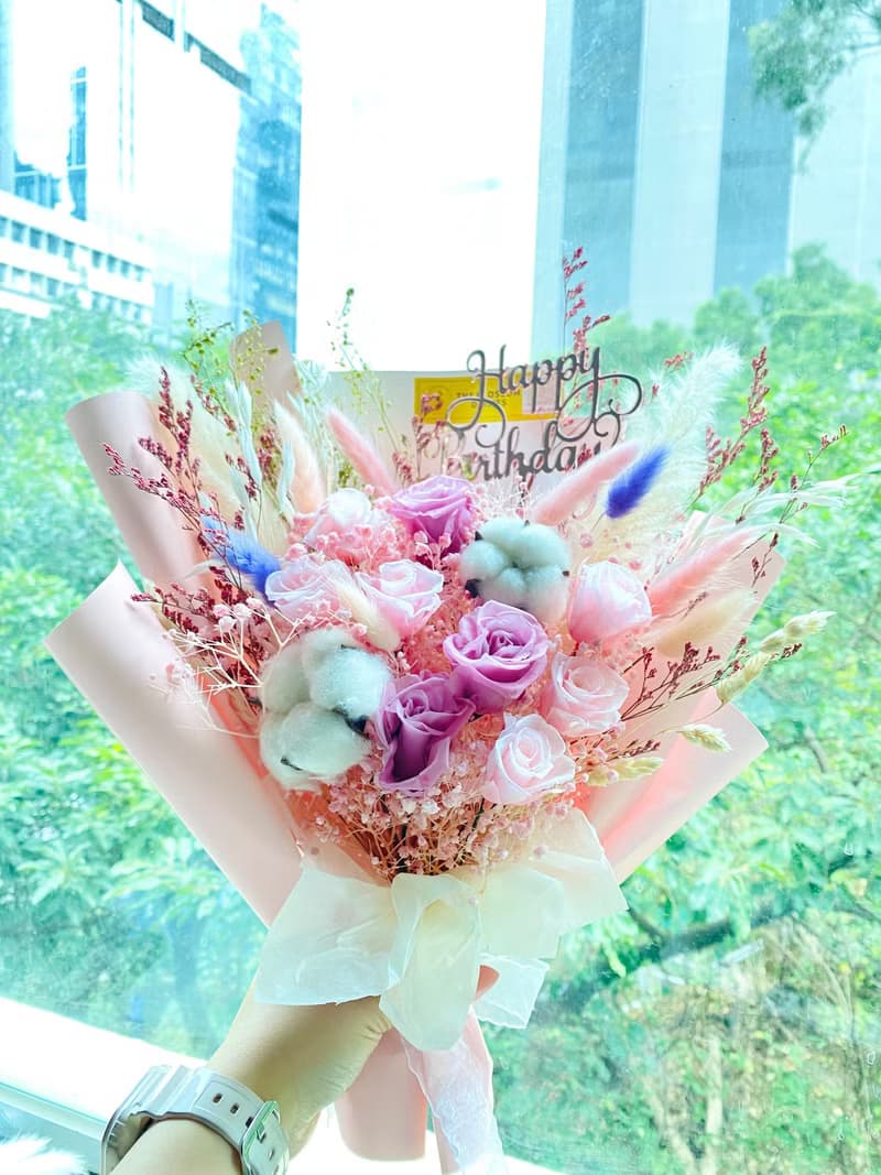 糖果Barbie粉粉花束 (L size)