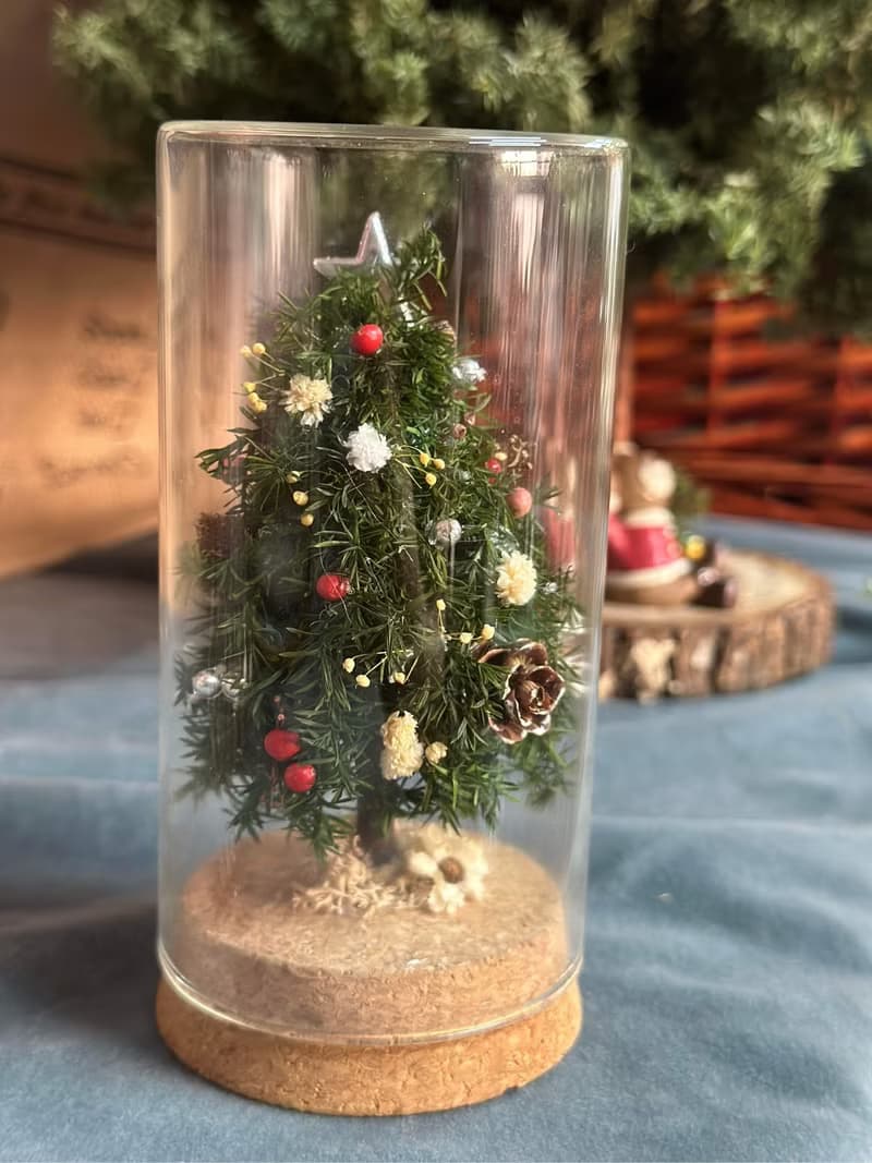 【永生雪松聖誕樹】永生雪松/聖誕節/玻璃花/交換禮物