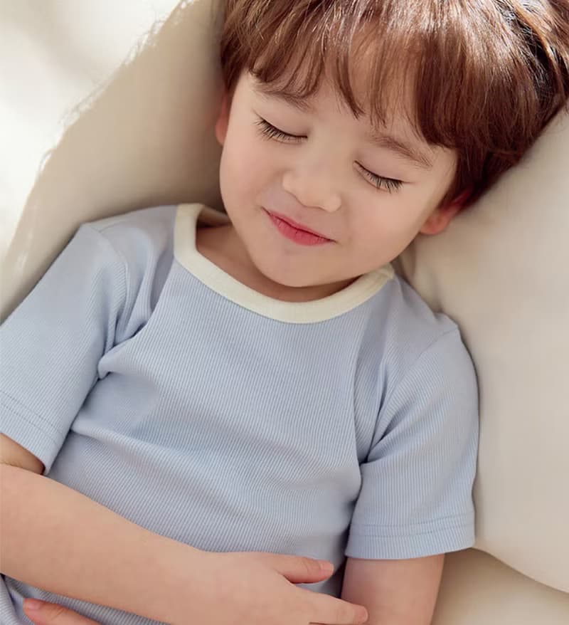 【新品】植橪雲感霧藍-植纖衣短袖韓國童裝-K64905