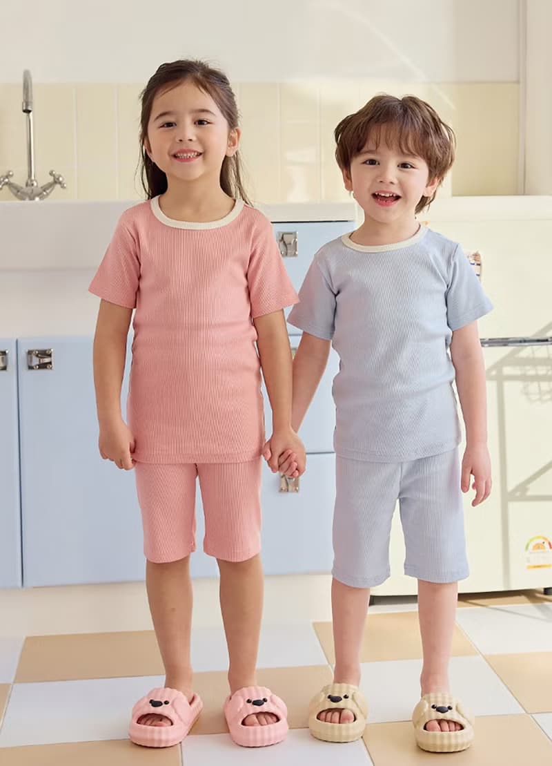 【新品】植橪雲感霧藍-植纖衣短袖韓國童裝-K64905