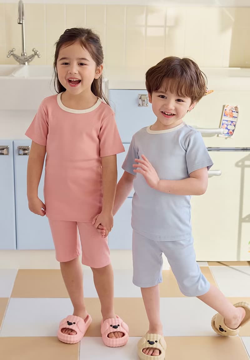 【新品】植橪雲感霧藍-植纖衣短袖韓國童裝-K64905