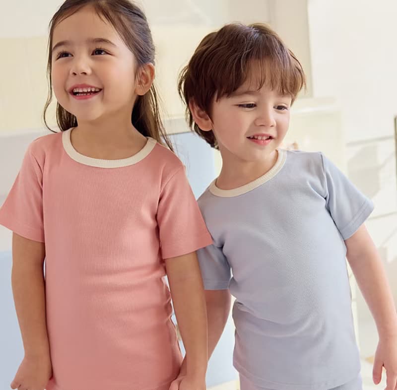 【新品】植橪雲感霧藍-植纖衣短袖韓國童裝-K64905