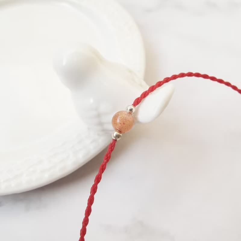 【水晶蠟繩系列】4mm水晶 1 | 正能量極細蠟繩手鍊 | 大員囡仔