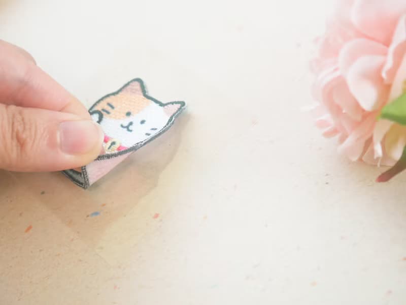 刺繡裝飾貼(招財貓)。JSE-216。裝飾