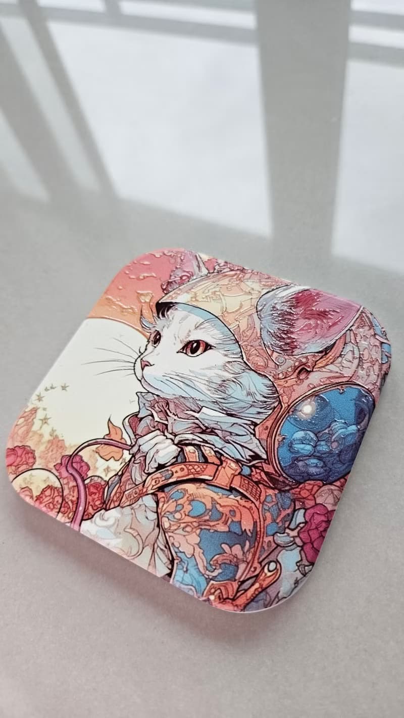 飛行貓-陶瓷杯墊-動物奇幻系列