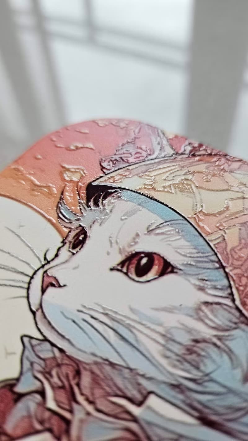 飛行貓-陶瓷杯墊-動物奇幻系列