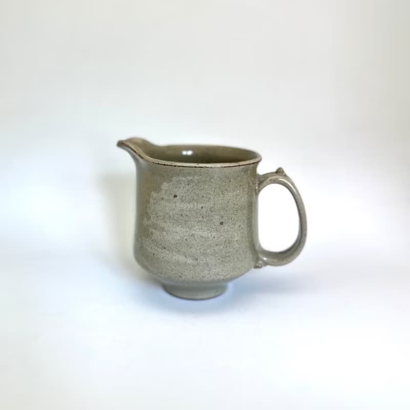手作泥繪荷影茶葉末釉茶海
