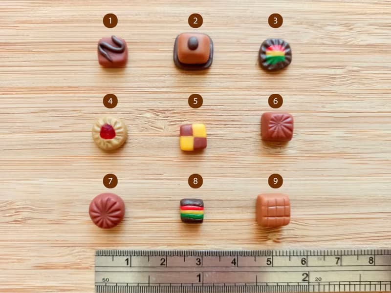 迷你巧克力軟陶耳針