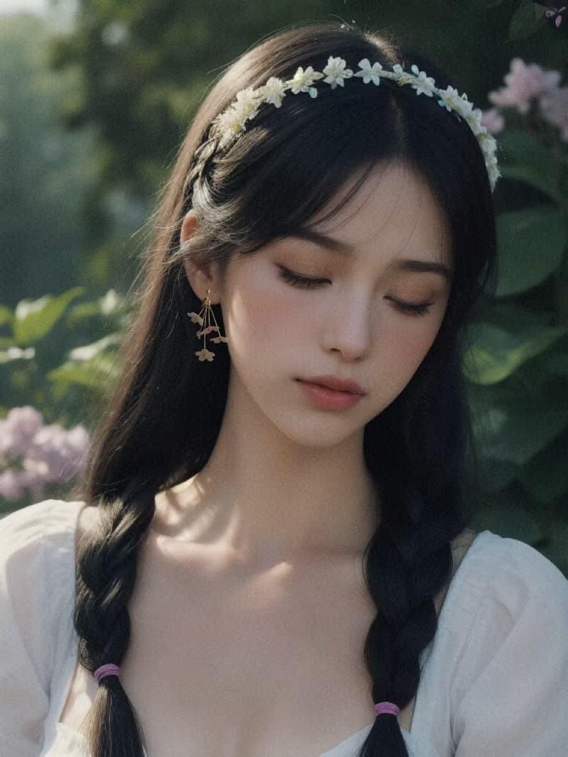 溫柔粉櫻一日系櫻花花不對稱樹脂水晶垂墜耳環