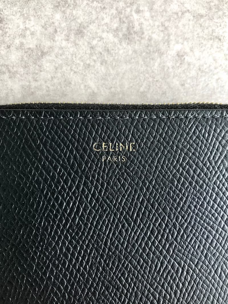 【 日本直送　名牌中古包 】CELINE セリーヌ 財布 ブラック ロゴ レザー コンパクトウォレット 10B663BEL vintage 7e2gzp