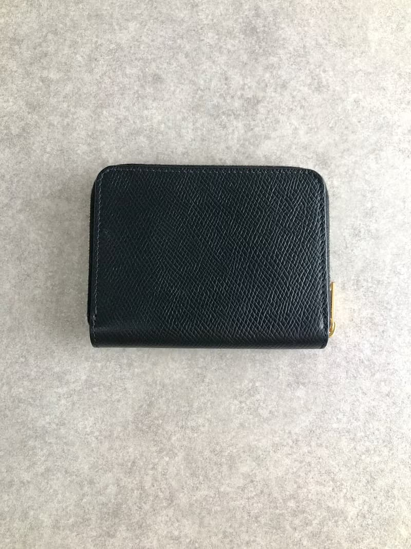 【 日本直送　名牌中古包 】CELINE セリーヌ 財布 ブラック ロゴ レザー コンパクトウォレット 10B663BEL vintage 7e2gzp