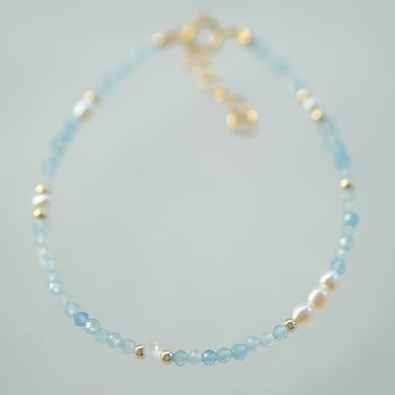 小寶石2.0 海藍寶手鍊