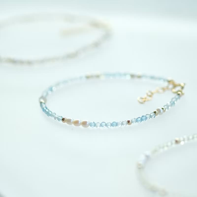 小寶石2.0 海藍寶手鍊