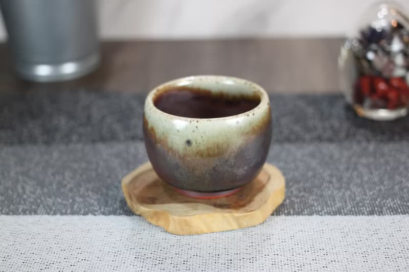 【送禮好物】100ml 天目釉 柴燒茶杯 鶯歌名家葉敏祥手工作品
