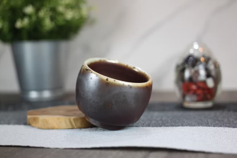 【送禮好物】100ml 天目釉 柴燒茶杯 鶯歌名家葉敏祥手工作品