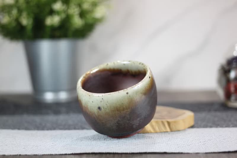 【送禮好物】100ml 天目釉 柴燒茶杯 鶯歌名家葉敏祥手工作品