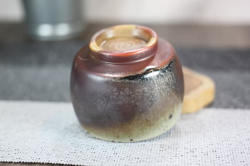 【送禮好物】100ml 天目釉 柴燒茶杯 鶯歌名家葉敏祥手工作品