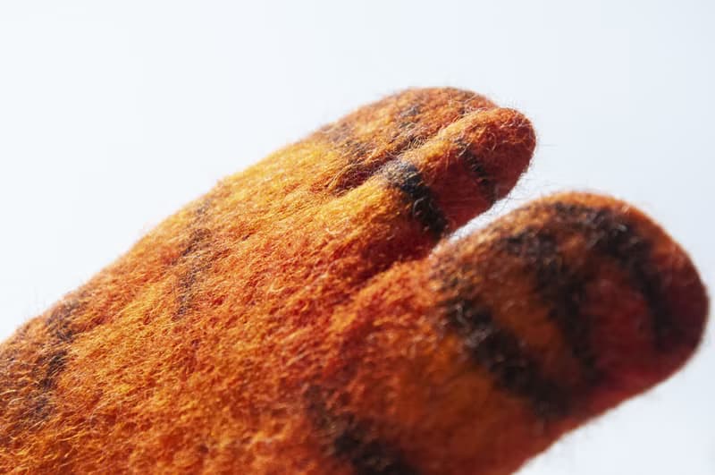 交換禮物 波希米亞森林系羊毛氈杯墊 動物濕氈杯墊-老虎吸水杯墊