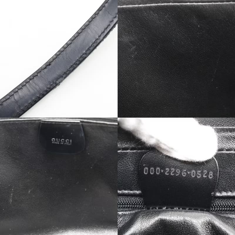 【日本直送】グッチ GUCCI オールドグッチ トートバッグ 000.2296.0528 ハラコ 黒 レディース【中古】