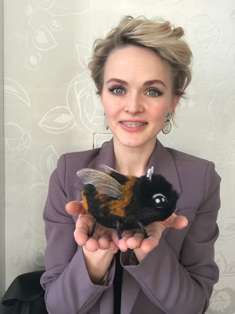 大黃蜂玩具 毛氈動物 蜜蜂寫實雕塑