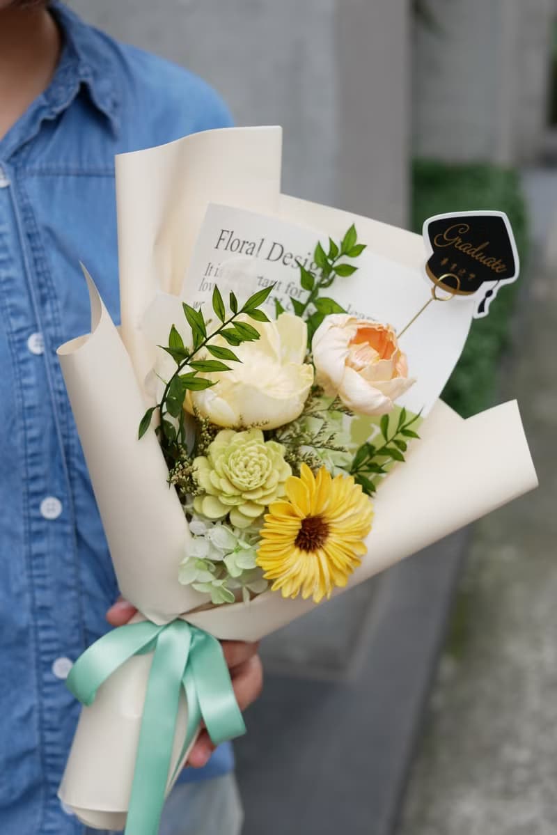 畢業花束-索拉非洲菊