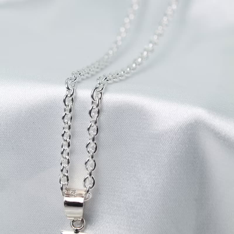 【SWS飾品】加長版十字架純銀項鍊 福音 基督教 受洗禮物 送男友