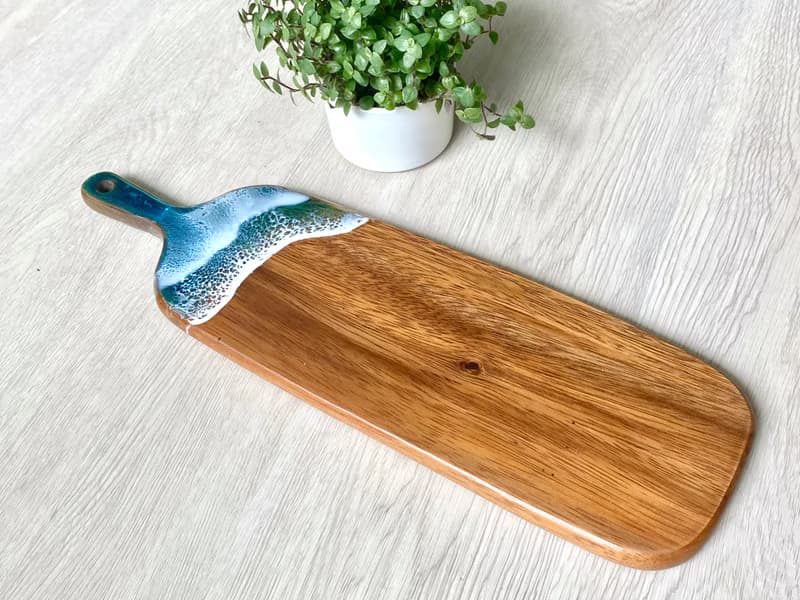 Cheese Board (Slim), Turquoise Ocean, Wedding Gift, Home Gift