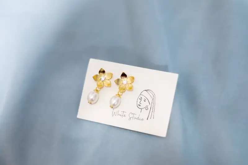 【星語心願】天然淡水珍珠 全925純銀耳環/耳夾 金/銀